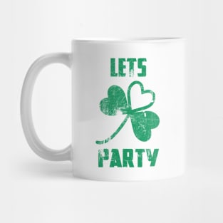 Saint Patricks Day Let's Party Clover Mug